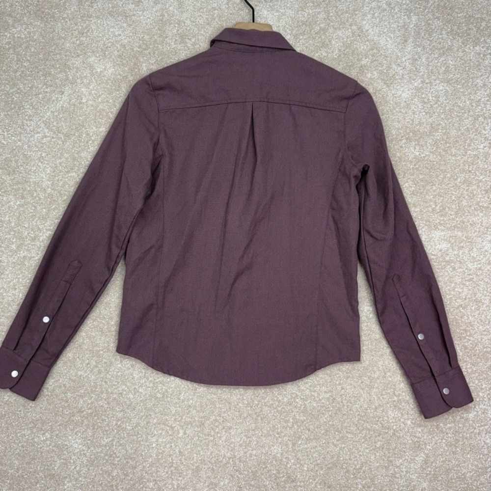 FLYLOW Brigitte Tech‎ Flannel Women's XS Purple Insulated Snap Button Shirt - Picture 7 of 7